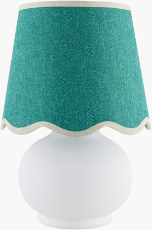 Livabliss Stella Cottage Table Lamp Felt Cotton Accent Light for Nightstand or Side STD-050