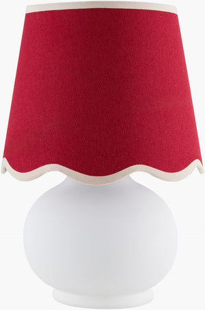Livabliss Stella Compact Cottage Accent Lamp Felt Cotton Base Warm Ambient Glow Nightstand STD-051