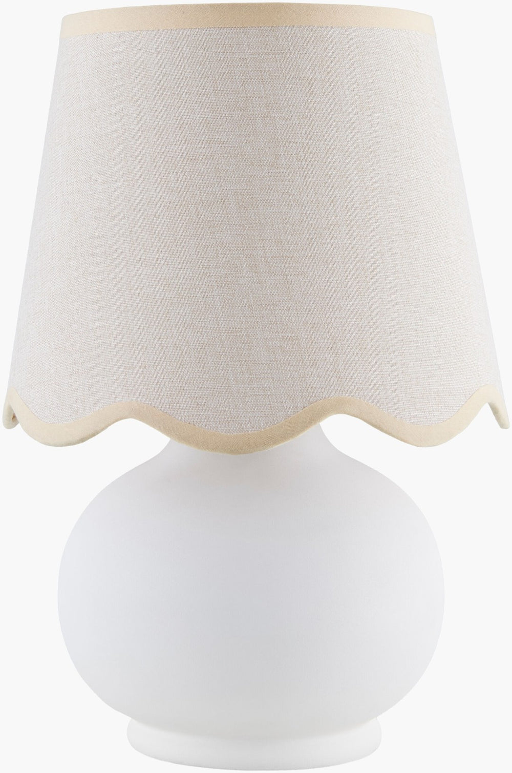Livabliss Stella Petite Cottage Table Lamp with Felt Cotton Shade for Cozy Bedside Ambiance STD-053