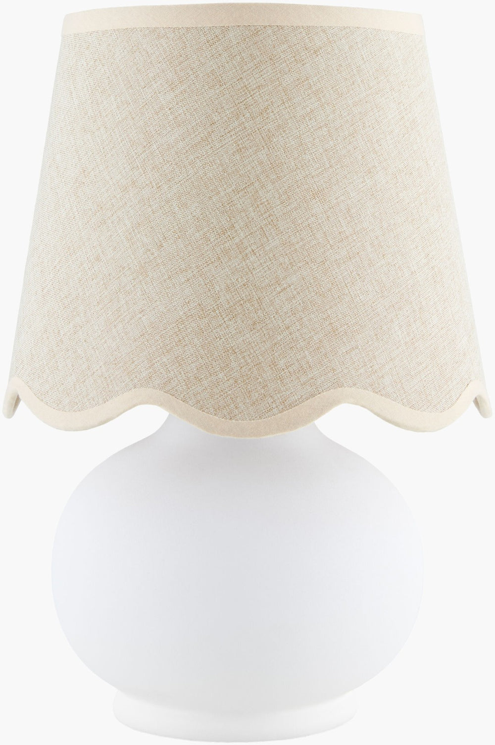 Livabliss Stella Cottage Table Lamp Felt Cotton Shade Soft Ambient Glow for Bedroom Nightstand STD-054