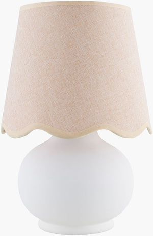 Livabliss Stella Petite Cottage Accent Lamp Soft Felt Cotton Shade Warm Bedroom Glow STD-055
