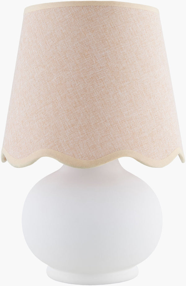 Livabliss Stella Petite Cottage Accent Lamp Soft Felt Cotton Shade Warm Bedroom Glow STD-055