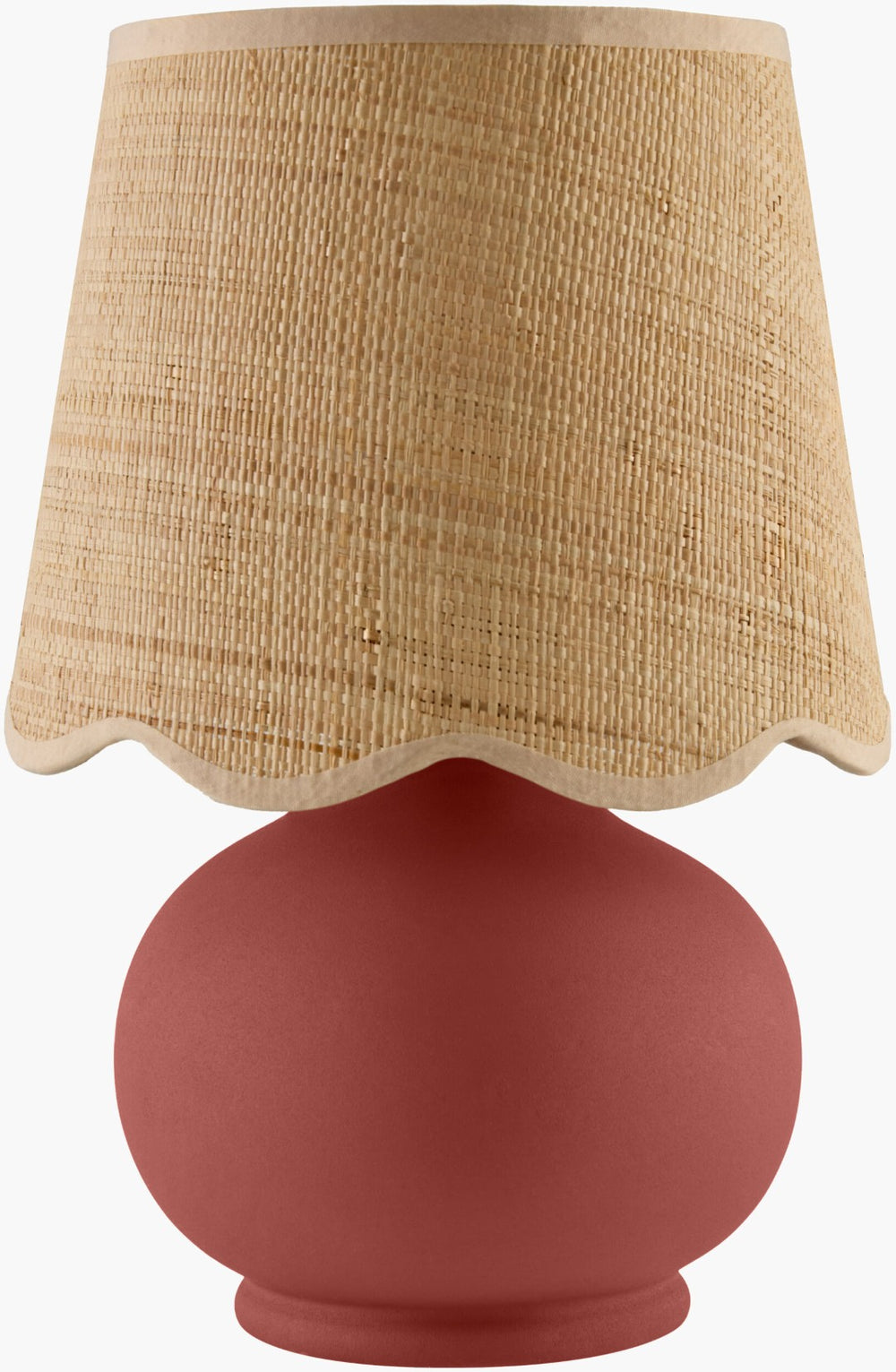 Livabliss Stella Petite Country Cottage Table Lamp Felt Cotton Textured Nightstand Accent Light STD-059