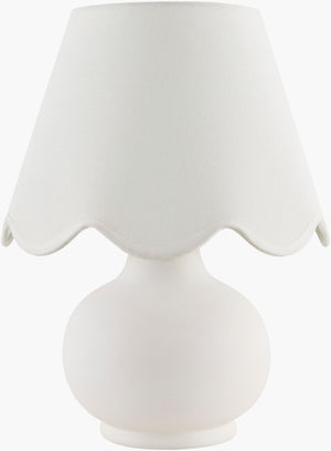 Livabliss Stella Cottage Table Lamp with Felt Cotton Shade for Cozy Bedroom Ambient Glow STD-064
