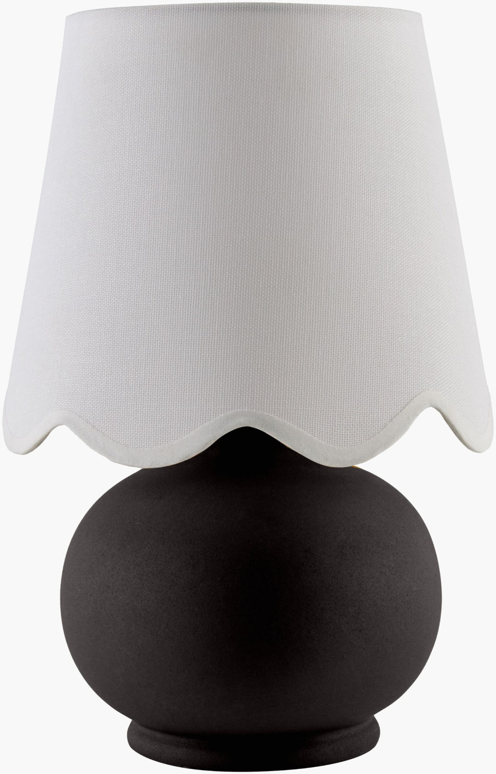 Livabliss Stella Felt Cotton Shade Accent Lamp for Cozy Cottage Nightstand Ambient Glow STD-070