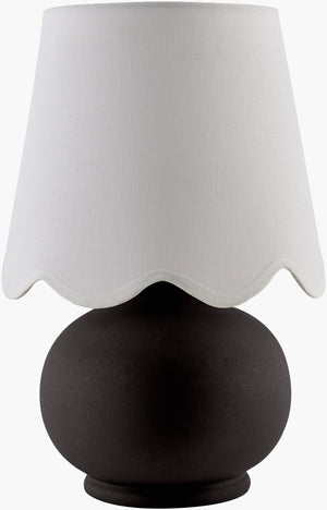 Livabliss Stella Felt Cotton Shade Accent Lamp for Cozy Cottage Nightstand Ambient Glow STD-070