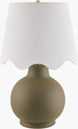Livabliss Stella Ceramic and Iron Arts and Crafts Table Lamp with Linen Shade for Warm Ambient Glow STD-087