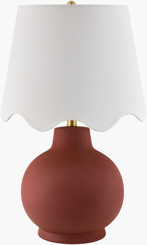 Livabliss Stella Artisan Ceramic Table Lamp with Linen Shade for Living Room or Nightstand STD-093