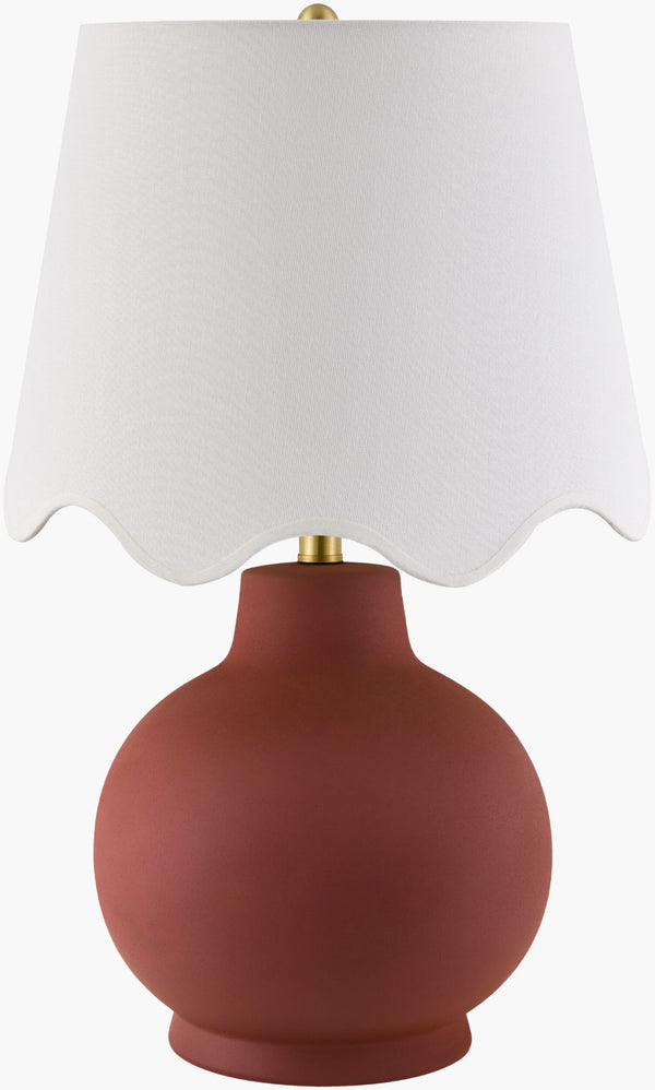 Livabliss Stella Artisan Ceramic Table Lamp with Linen Shade for Living Room or Nightstand STD-093