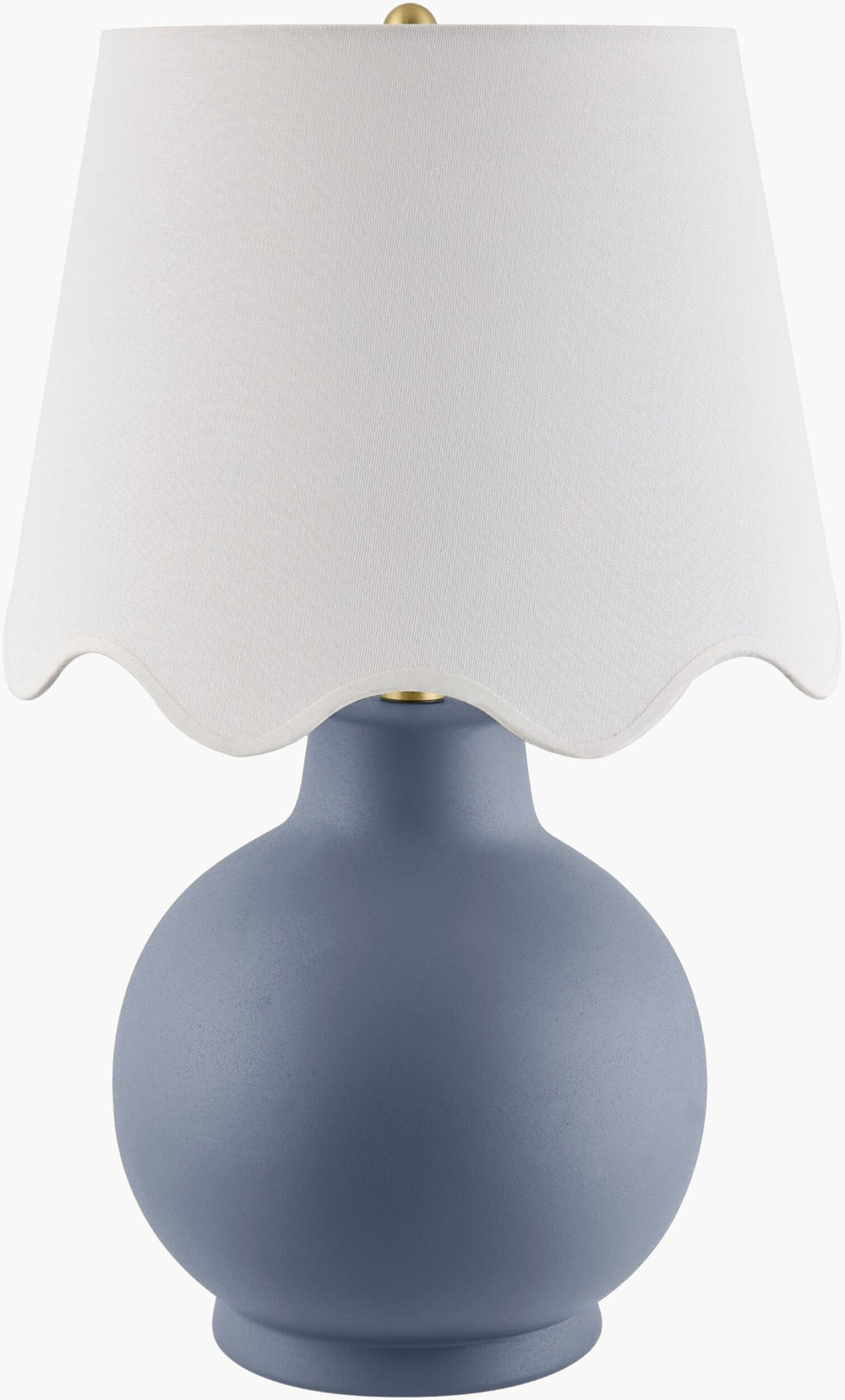 Livabliss Stella Ceramic Arts and Crafts Table Lamp with Linen Shade for Bedroom Reading Nook STD-095
