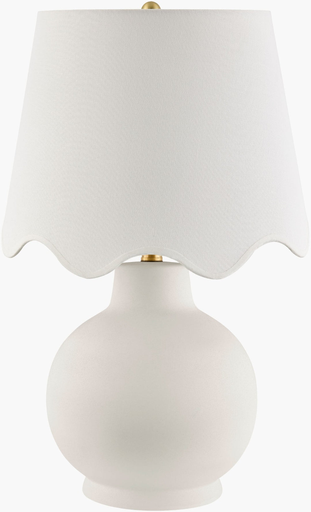 Livabliss Stella Ceramic Arts and Crafts Table Lamp with Linen Shade for Bedside or Console STD-097