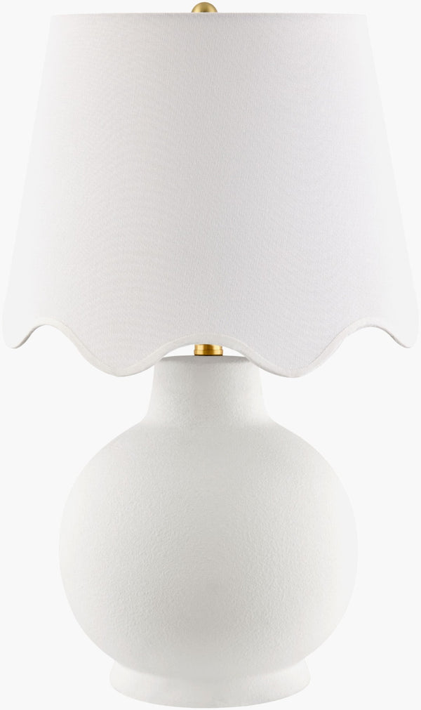 Livabliss Stella Ceramic Pottery Table Lamp with Linen Shade for Arts and Crafts Interiors STD-099