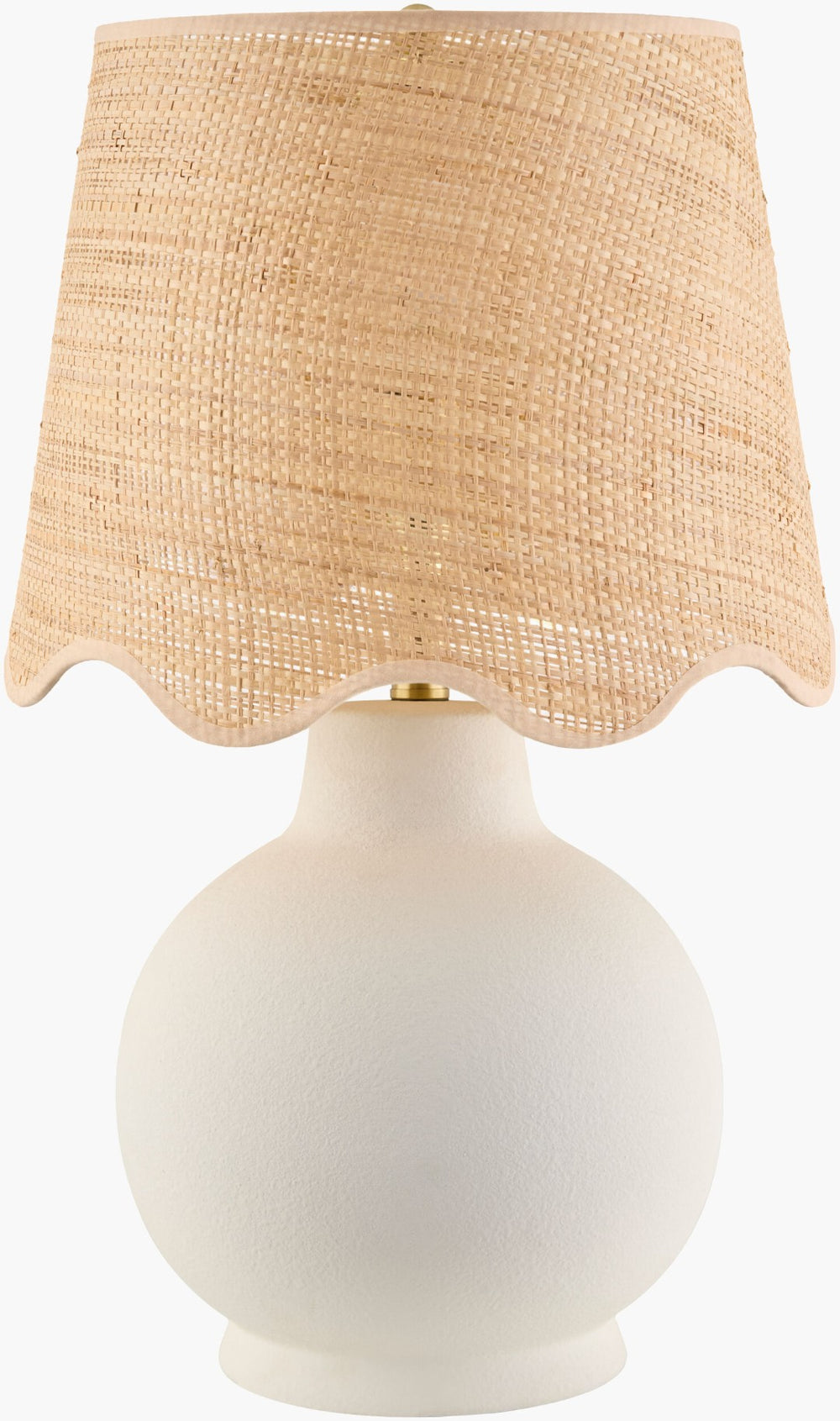 Livabliss Stella Handcrafted Ceramic Arts and Crafts Table Lamp with Linen Shade for Warm Ambiance STD-106