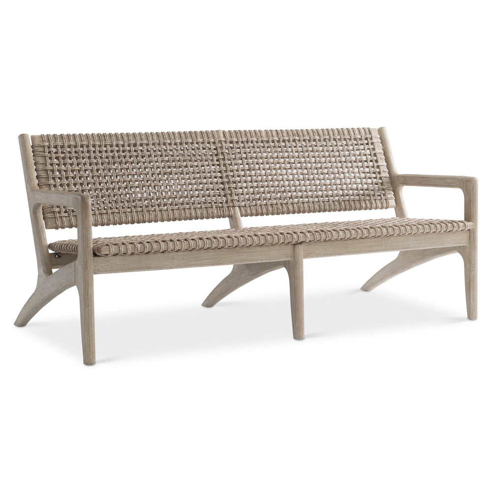Bernhardt Bernhardt Atlas Outdoor Sofa With Teak Frame & All-Weather Pampas Wicker — Sculptural, Durable Seating O4707O