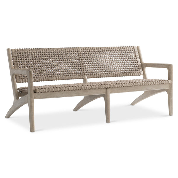 Bernhardt Bernhardt Atlas Outdoor Sofa With Teak Frame & All-Weather Pampas Wicker — Sculptural, Durable Seating O4707O
