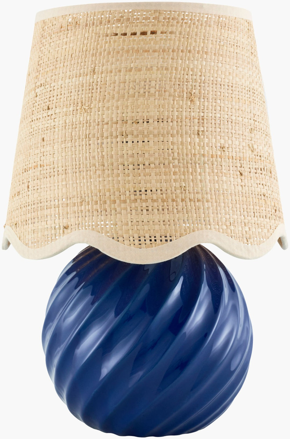Livabliss Stelvio Ceramic Base Table Lamp with Natural Jute Shade for Bedside or Console STE-006
