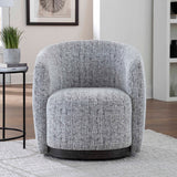 Parker House Tatum - Nightshade Swivel Accent Chair Grey 100% Polyester (S) Stat#912s-ntsh