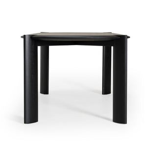 VIG Furniture Steven Modern Black Oval Dining Table W83" X D41.5" X H30" Seats 6 • Solid Oak Base, Oak Veneer Top, Durable Lacquer Finish VGWD-PRY-DN-BLK
