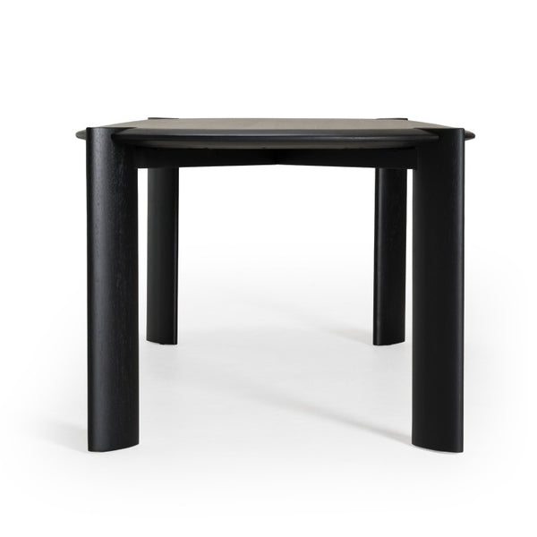 VIG Furniture Steven Modern Black Oval Dining Table W83" X D41.5" X H30" Seats 6 • Solid Oak Base, Oak Veneer Top, Durable Lacquer Finish VGWD-PRY-DN-BLK