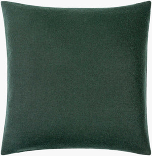 Surya Stirling Modern 18"L X 18"W Accent Pillow - Chic Wool & Nylon Blend For Stylish Decor & Comfort Forest Green Wool,Nylon,Wool,Nylon Stg002-2020d