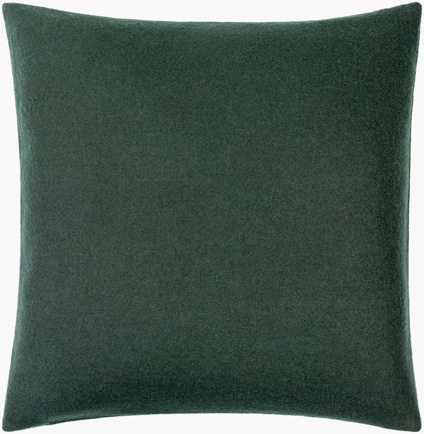Surya Stirling Modern 18"L X 18"W Accent Pillow - Chic Wool & Nylon Blend For Stylish Decor & Comfort Forest Green Wool,Nylon,Wool,Nylon Stg002-2020d