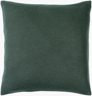 Surya Stirling Modern 18"L X 18"W Accent Pillow - Chic Wool & Nylon Blend For Stylish Decor & Comfort Forest Green Wool,Nylon,Wool,Nylon Stg002-2020d