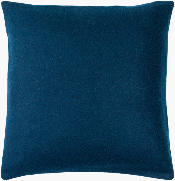 Surya Stirling Modern 18"L X 18"W Accent Pillow - Chic Wool & Nylon Blend For Stylish Decor & Comfort Ink Blue Wool,Nylon,Wool,Nylon Stg003-2222d