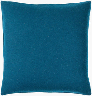 Surya Stirling Modern 18"L X 18"W Accent Pillow - Chic Wool & Nylon Blend For Stylish Decor & Comfort Denim Blue Wool,Nylon,Wool,Nylon Stg005-2020d