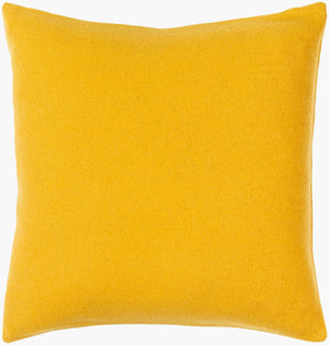 Surya Stirling Modern 18"L X 18"W Accent Pillow - Chic Wool & Nylon Blend For Stylish Decor & Comfort Mustard Wool,Nylon,Wool,Nylon Stg006-2222