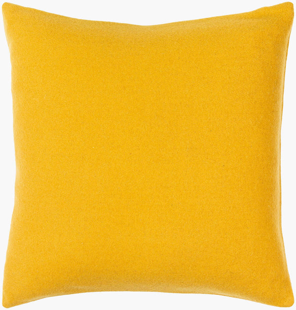 Surya Stirling Modern 18"L X 18"W Accent Pillow - Chic Wool & Nylon Blend For Stylish Decor & Comfort Mustard Wool,Nylon,Wool,Nylon Stg006-2222