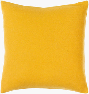 Surya Stirling Modern 18"L X 18"W Accent Pillow - Chic Wool & Nylon Blend For Stylish Decor & Comfort Mustard Wool,Nylon,Wool,Nylon Stg006-2222