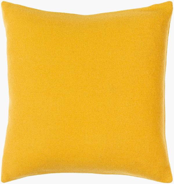 Surya Stirling Modern 18"L X 18"W Accent Pillow - Chic Wool & Nylon Blend For Stylish Decor & Comfort Mustard Wool,Nylon,Wool,Nylon Stg006-2222