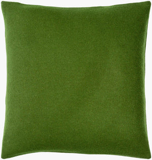 Surya Stirling Modern 18"L X 18"W Accent Pillow - Chic Wool & Nylon Blend For Stylish Decor & Comfort Grass Green Wool,Nylon,Wool,Nylon Stg007-1818d