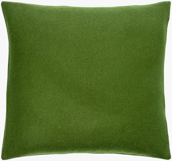 Surya Stirling Modern 18"L X 18"W Accent Pillow - Chic Wool & Nylon Blend For Stylish Decor & Comfort Grass Green Wool,Nylon,Wool,Nylon Stg007-1818d