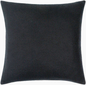 Surya Stirling Modern 18"L X 18"W Accent Pillow - Chic Wool & Nylon Blend For Stylish Decor & Comfort Black Wool,Nylon,Wool,Nylon Stg009-2020d