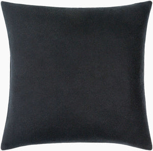 Surya Stirling Modern 18"L X 18"W Accent Pillow - Chic Wool & Nylon Blend For Stylish Decor & Comfort Black Wool,Nylon,Wool,Nylon Stg009-2020d