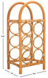 Safavieh Lyza Rattan Wine Rack Natural Rattan STG1800A