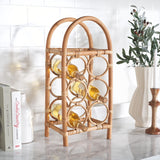 Safavieh Lyza Rattan Wine Rack Natural Rattan STG1800A