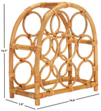 Safavieh Wilda Rattan Wine Rack Natural Rattan STG1801A