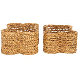Safavieh Roscoe Set Of 2 Dog Bone Baskets Natural Rattan STG1804A