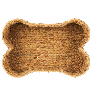 Safavieh Roscoe Set Of 2 Dog Bone Baskets Natural Rattan STG1804A