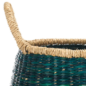 Safavieh Estra Basket With Handles Green 11.8" x 11.8" x 13.8"