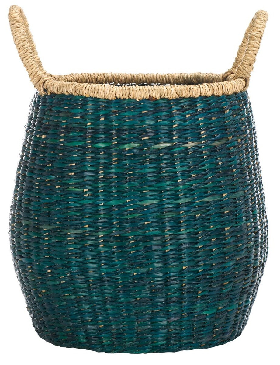 Safavieh Estra Basket With Handles Green 11.8" x 11.8" x 13.8"