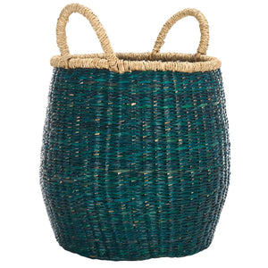 Safavieh Estra Basket With Handles Green 11.8" x 11.8" x 13.8"