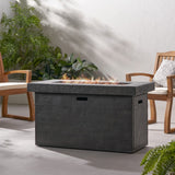 Christopher Knight Home® - Noble House - Custer Outdoor Rectangular Fire Pit