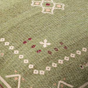 Surya Stine 18" Accent Pillow - Global-inspired Design, Durable Weave, Elegance For Any Room Decor! Dusty Sage Wool,Polyester,Cotton Sti003-1818p