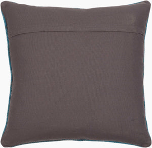 Surya Stine 14"L X 22"W Luxurious Lumbar Pillow – Global Inspired Design For Elegant Home Decor Charm! Teal Wool,Polyester,Cotton Sti004-1422d