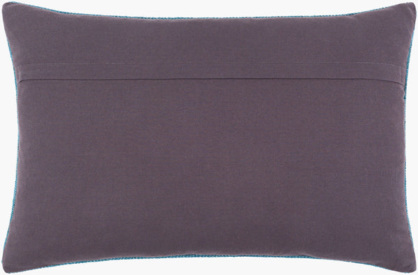 Surya Stine 18" Accent Pillow - Global-inspired Design, Durable Weave, Elegance For Any Room Decor! Teal Wool,Polyester,Cotton Sti004-1818p