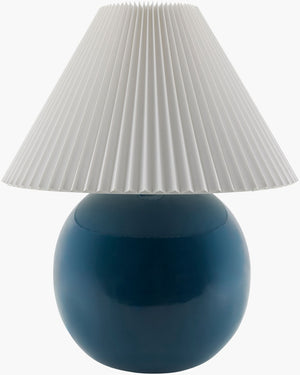 Livabliss Stellar Handcrafted Ceramic Table Lamp Arts and Crafts Style with Iron Finial Detail STL-003