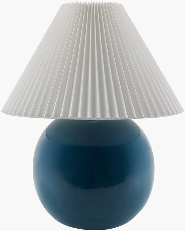 Livabliss Stellar Handcrafted Ceramic Table Lamp Arts and Crafts Style with Iron Finial Detail STL-003